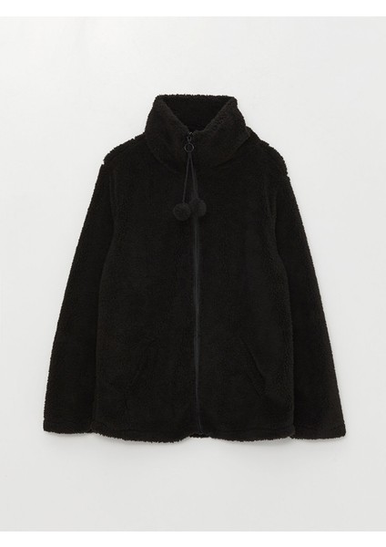 Yeni Sezon Dik Yaka Pelüş Kadın Pijama Üst