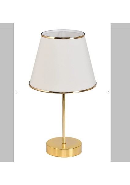 Mirza 2'li Metal Ayaklı Gold Abajur Masa Lambası Krem Ev Aydınlatma indirimleri