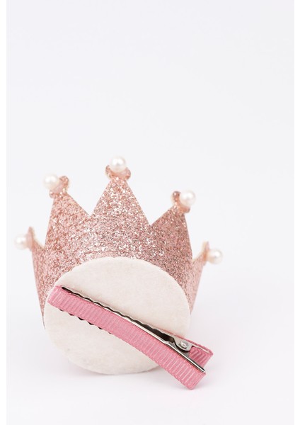 Rose İnci Detaylı Kraliçe Kız Çocuk Klips Toka