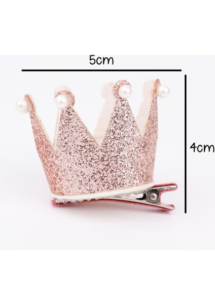 Rose İnci Detaylı Kraliçe Kız Çocuk Klips Toka
