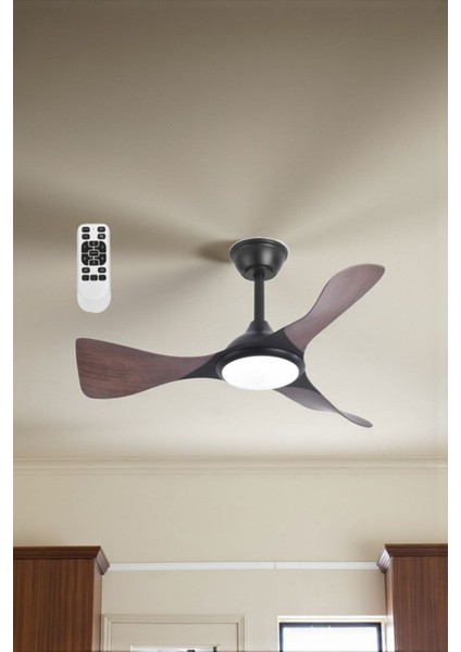 CT-3002 Bern Ledli Tavan Vantilatörü Ahşap Görünüm fiyatları