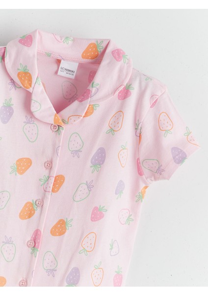 Yeni Sezon Çilekli Kız Çocuk Pijama Üst modelleri