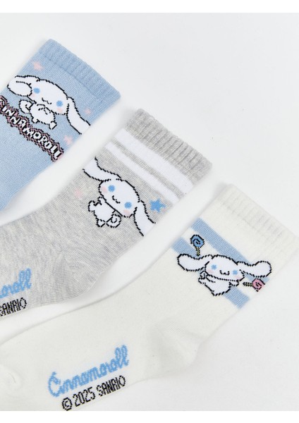 Yeni Sezon Cinnamoroll Desenli Kız Çocuk Soket Çorap 3'lü modelleri