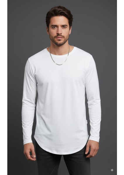 Geniş Yaka Etek Kısmı Oval Kesim Tişört fiyatları