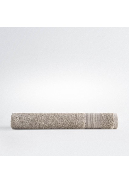 Lida Banyo Havlusu %100 Organik Pamuk Delik Işi Bej 80X150 cm