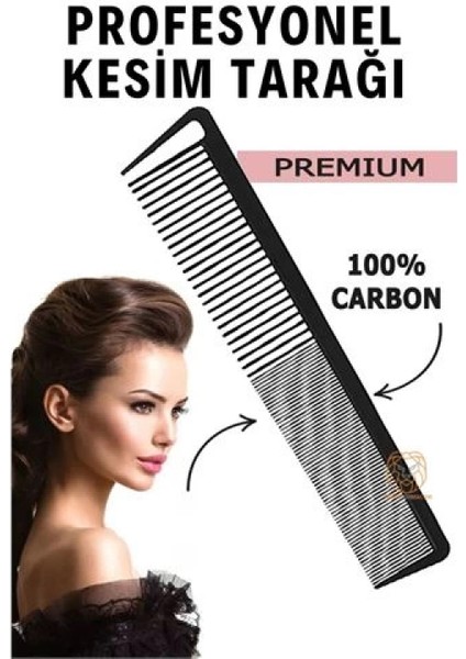 Modacar Berber Kuaför Saç Kesim Tarağı Karbon Nano Absolute Professional