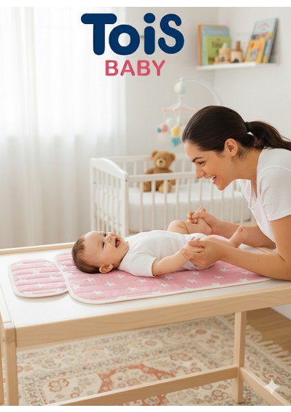 Pratik Alt Değiştirme Matı Minderi Alt Değiştirme Pedi Bakım Örtüsü Pembe fiyatları