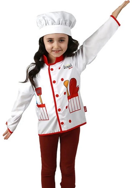 Şef Kostümü ve Şapkası