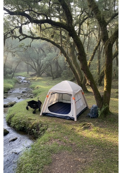 6 Kişilik Şişme Pratik Tenteli Kamp Çadırı 240X240X175 fiyatları