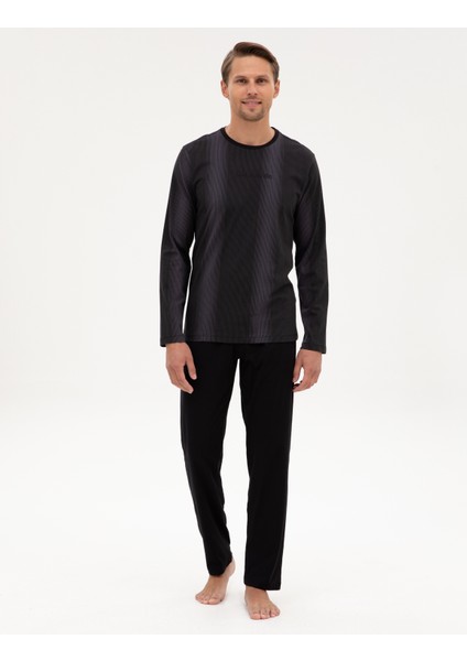 Erkek Siyah Pijama Takımı 50322637-001 fırsatları