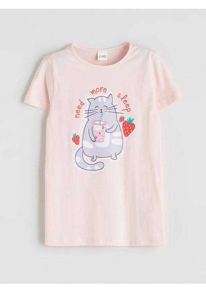 Yeni Sezon Bisiklet Yaka Kız Çocuk Pijama Takımı fiyatları