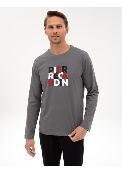 Erkek Koyu Gri Pijama Takımı 50322654-VR080 modelleri