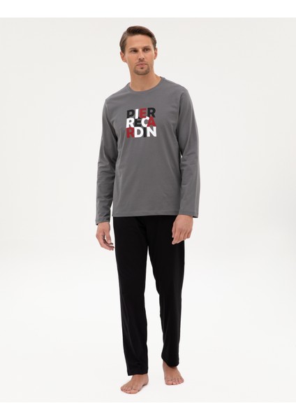 Erkek Koyu Gri Pijama Takımı 50322654-VR080 fırsatları