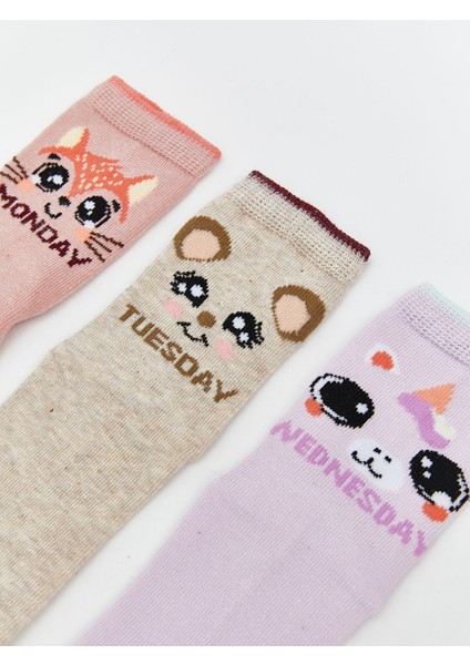 Yeni Sezon Desenli Kız Çocuk Soket Çorap 5'li fiyatları