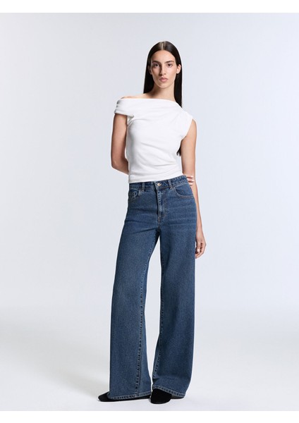 Yeni Sezon Wideleg Kadın Jean Pantolon