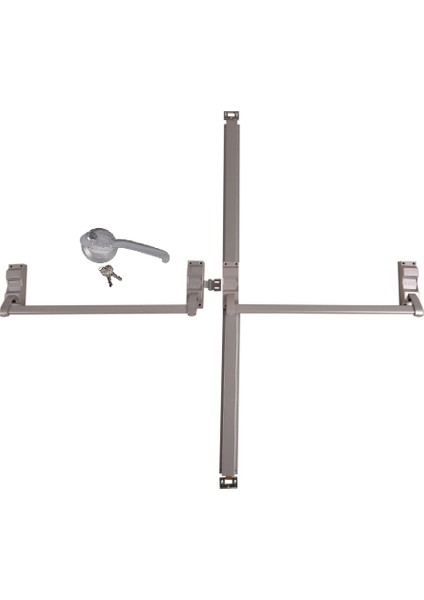 Panik Bar A-201 Çift Kanat + Kilitli Kol 301