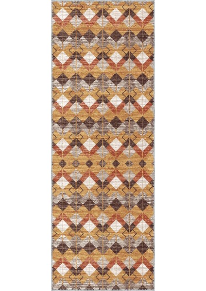 Affori Geometrik Multi Polyester ve Pamuklu Yıkanabilir Kaydırmaz Taban Dijital Baskı Halı modelleri