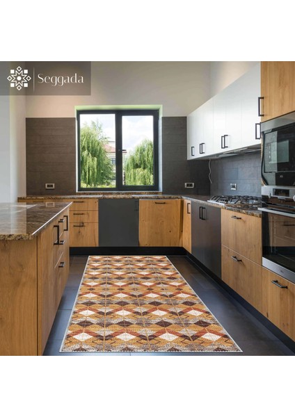 Affori Geometrik Multi Polyester ve Pamuklu Yıkanabilir Kaydırmaz Taban Dijital Baskı Halı fırsatları