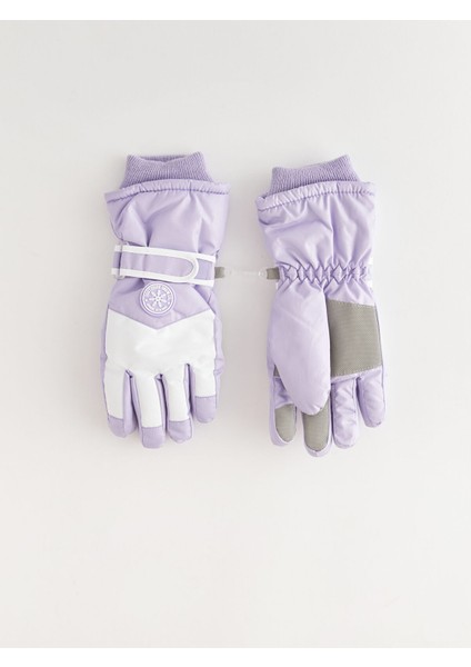 Yeni Sezon Içi Polarlı Kız Çocuk Kar Eldiveni