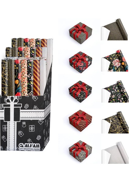 Rulo Hediye Paket Kağıdı 70X100 40LI - Desenli