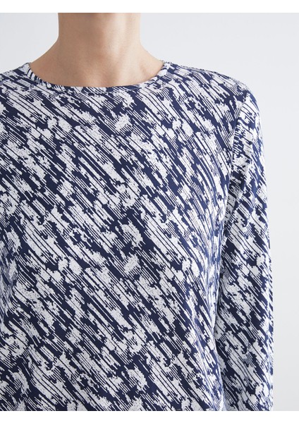 Yeni Sezon Bisiklet Yaka Desenli Bluz fırsatları