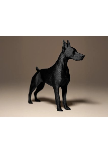 Doberman Dekoratif Figür – Modern Köpek Heykeli ve Ev Dekoru