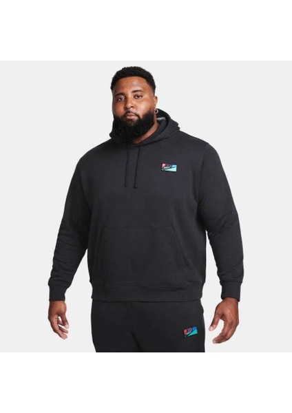 FB8439 010 Nike Club Pullover Hoodie Patch Erkek Sweatshirt fırsatları