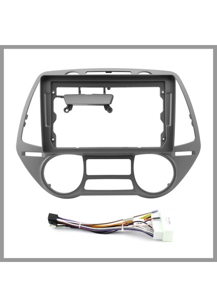 Hyundaı I20 2009-2014 9"gümüş Çerçevesi - Soket