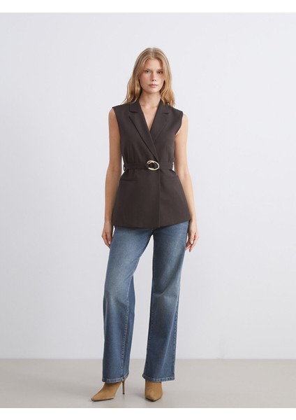 Yeni Sezon Ceket Yaka Kadın Klasik Yelek fiyatları