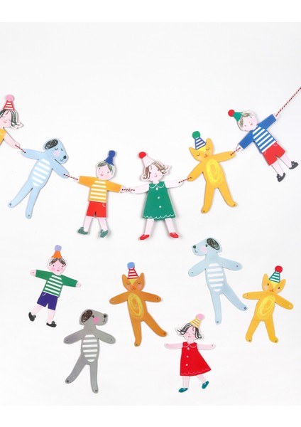 Çok Renkli Hayvan ve Çocuk Figürlü Banner