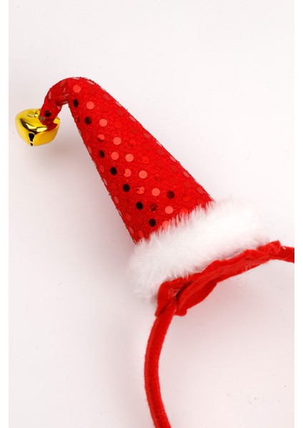 Kırmızı Çanlı Huni Kız Çocuk Taç