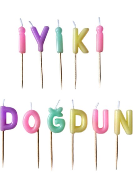 Makaron Iyi Ki Doğdun Mum Set fiyatları