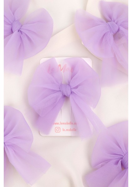 Lila Tül Fiyonk Kız Çocuk Klips Toka fırsatları