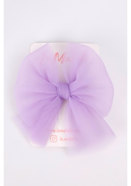 Lila Tül Fiyonk Kız Çocuk Klips Toka indirimleri