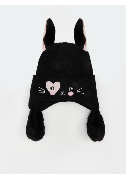 Yeni Sezon Hareketli Kız Çocuk Kar Şapkası