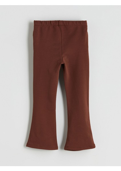 Yeni Sezon Beli Lastikli Ispanyol Paça Kız Çocuk Tayt