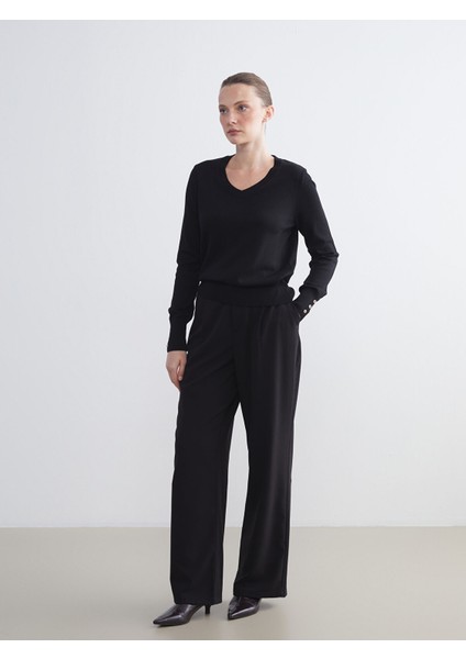 Yeni Sezon V Yaka Kadın Triko Kazak indirimleri