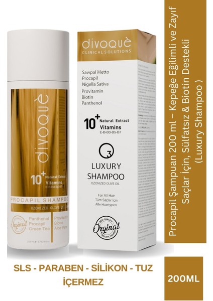 Procapil Şampuan 200 ml ( Luxury Shampoo )