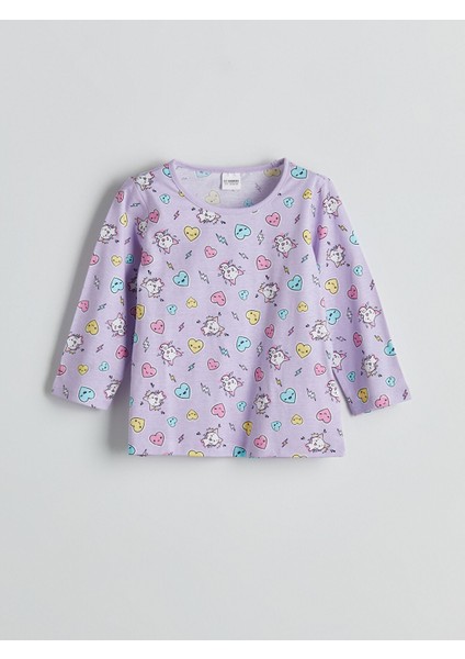 Yeni Sezon Bisiklet Yaka Kız Çocuk Pijama Takımı fiyatları