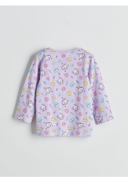 Yeni Sezon Bisiklet Yaka Kız Çocuk Pijama Takımı fırsatları