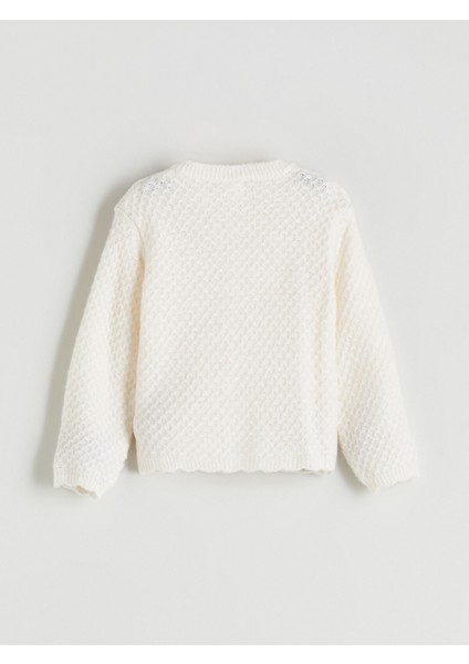 Yeni Sezon Çiçek Nakışlı Kız Çocuk Hırka modelleri