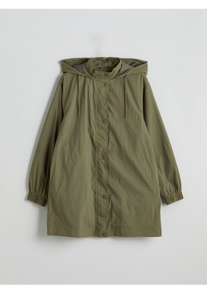 Yeni Sezon Kapüşonlu Oversize Kadın Yağmurluk indirimleri