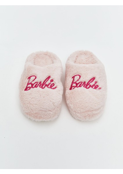 Yeni Sezon Barbie Nakışlı Kız Çocuk Ev Terliği modelleri