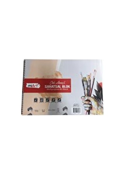 Çok Amaçlı Dokulu Resim Defteri 25x35 cm 170 Gr 20 Sayfa Sanatsal Kullanım İçin fiyatları