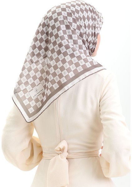 Desenli Soft Eşarp 70294-07 Toprak modelleri