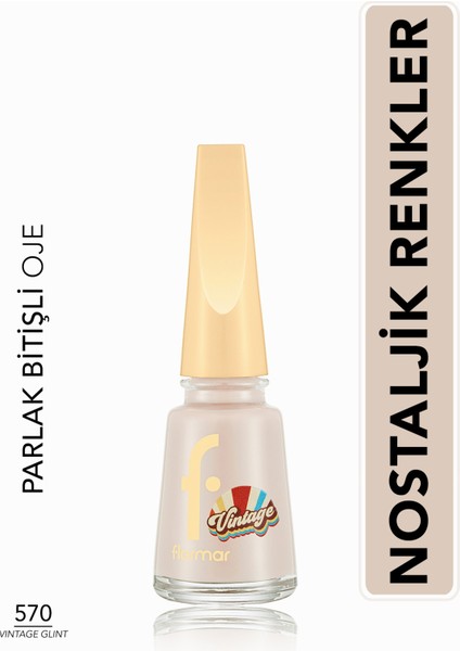 Vintage Romance Yüksek Pigmentli & Parlak Bitişli Oje (570 Vintage Glint) 8682536097697
