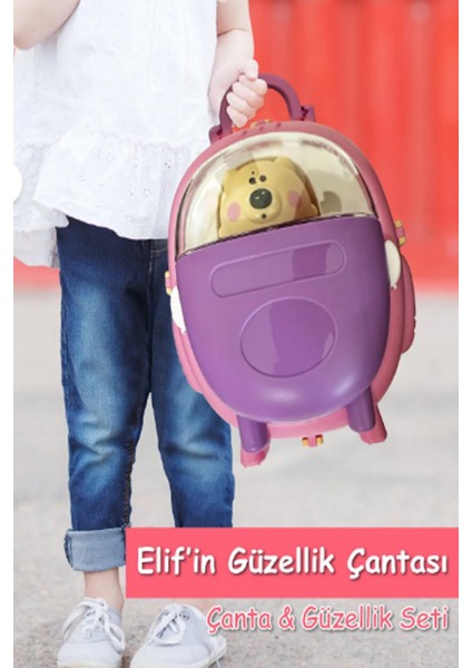 Elif’in Sırt Çantalı Kız Çocuk Güzellik Oyuncak Seti- 2in1 Eğitici Oyuncak indirimleri