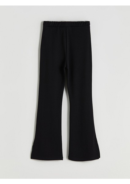 Yeni Sezon Beli Lastikli Ispanyol Paça Kız Çocuk Tayt