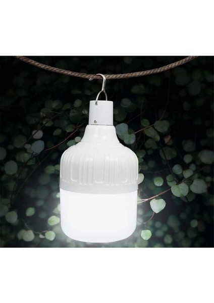 30W USB Şarj Edilebilir Taşınabilir Acil Durum ve Kamp LED Ampul 2 Adet( Beyaz Işık ) modelleri