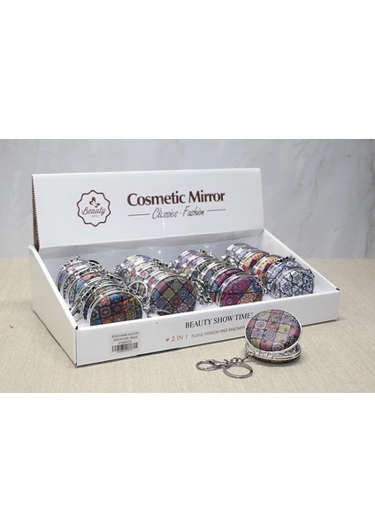 Taşlı El Aynası Anahtarlık ALK3775